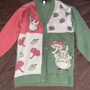 Her Universe Green and Pink Totoro Cardigan